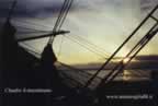 tramonto dalla nave Vespucci
