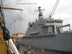 la nave san giusto vista dalla nave scuola amerigo vespucci