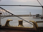 il faro visto dalla nave scuola amerigo vespucci