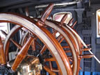 famoso timone a quattro ruote della nave scuola amerigo vespucci