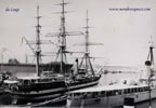 nave amerigo vespucci a trieste nel 1958