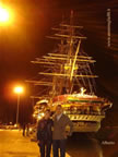 nave scuola Amerigo Vespucci Livorno notturno