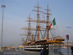 nave scuola Amerigo Vespucci Livorno arrivo