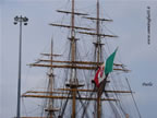 nave scuola Amerigo Vespucci Livorno alberi e pennoni