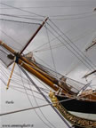 nave scuola Amerigo Vespucci Livorno polena arabeschi in foglia d'oro bompresso