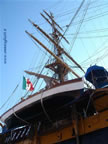 Venezia nave scuola Amerigo Vespucci scialuppa