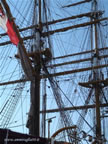 Venezia nave scuola Amerigo Vespucci alberi pennoni cime bandiera