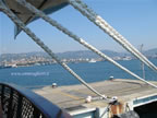 vista dal giardinetto della nave scuola Amerigo Vespucci