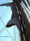 vela della nave scuola Amerigo Vespucci