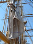 vela della nave scuola Amerigo Vespucci