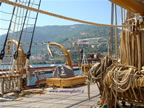 nave scuola Amerigo Vespucci ai lavori