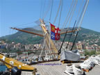 bompesso della nave scuola Amerigo Vespucci jack Marina