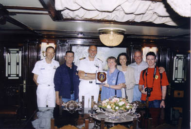 noi e il Comandante Andrea Liorsi nave scuola amerigo vespucci