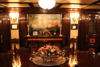 sala consiglio nave scuola Amerigo Vespucci