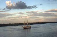 arrivo amburgo fiume elba nave scuola amerigo vespucci