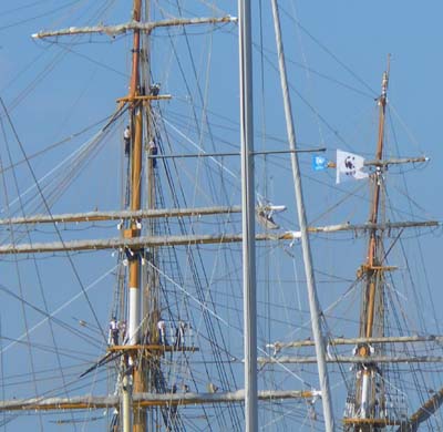 nave scuola amerigo vespucci a Livorno