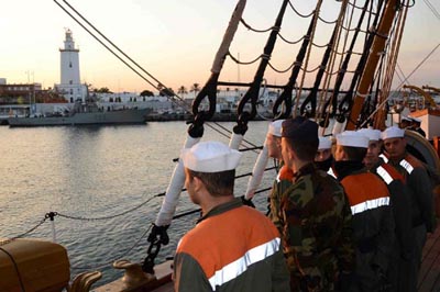 nave scuola amerigo vespucci arrivo malaga