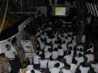 giro del mondo della nave amerigo vespucci lavori e scuola a bordo