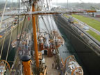 giro del mondo della nave vespucci canale di panama