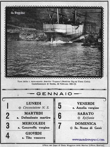 varo della nave scuola amerigo vespucci