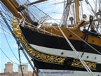 polena arabeschi nave scuola Amerigo Vespucci Livorno