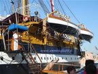 guardia su nave scuola Amerigo Vespucci Livorno