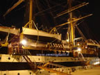 fianco nave scuola Amerigo Vespucci Livorno