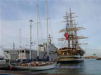 navi Marina Militare e nave scuola Amerigo Vespucci Livorno