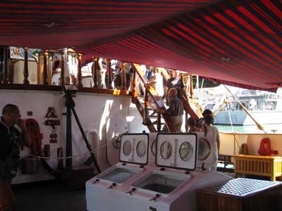 sulla nave scuola della Marina Militare Italiana Palinuro