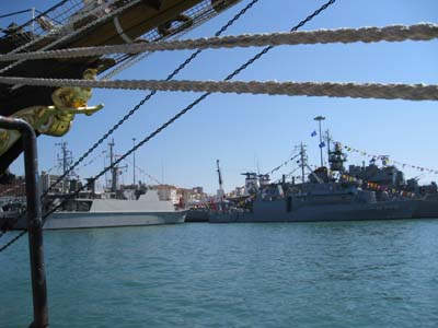 navi militari a Livorno e il Palinuro