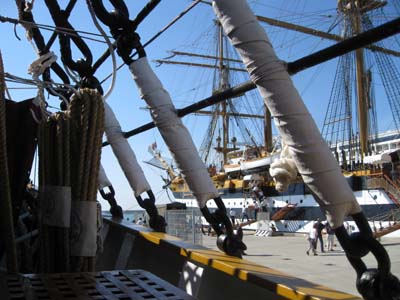 nave scuola vespucci visto dal palinuro
