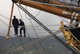 nave scuola amerigo vespucci lavori vita a bordo