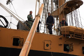 nave scuola amerigo vespucci lavori vita a bordo