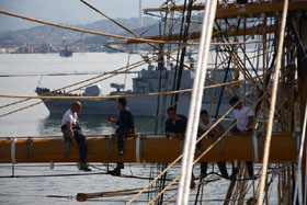 nave scuola amerigo vespucci lavori vita a bordo