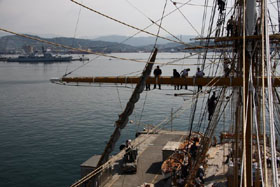 nave scuola amerigo vespucci lavori vita a bordo
