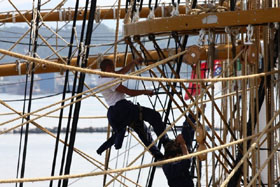 nave scuola amerigo vespucci lavori vita a bordo