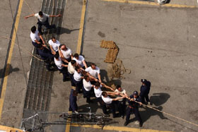 nave scuola amerigo vespucci lavori vita a bordo