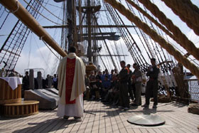 nave scuola amerigo vespucci lavori vita a bordo