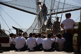 nave scuola amerigo vespucci lavori vita a bordo