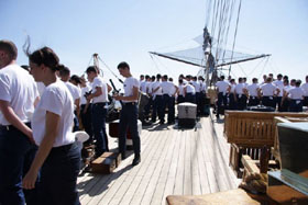 nave scuola amerigo vespucci lavori vita a bordo