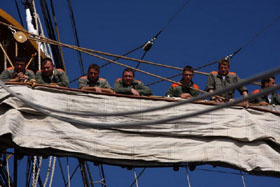 nave scuola amerigo vespucci lavori vita a bordo