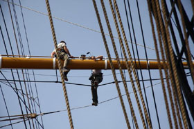nave scuola amerigo vespucci lavori vita a bordo