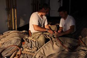 nave scuola amerigo vespucci lavori vita a bordo