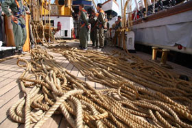 nave scuola amerigo vespucci lavori vita a bordo