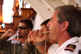 nave scuola amerigo vespucci lavori vita a bordo