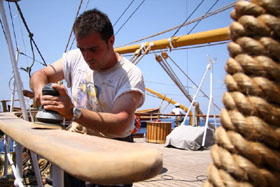 nave scuola amerigo vespucci lavori vita a bordo
