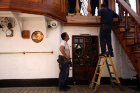 nave scuola amerigo vespucci lavori vita a bordo