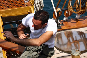 nave scuola amerigo vespucci lavori vita a bordo