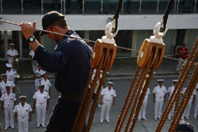 nave scuola amerigo vespucci lavori vita a bordo