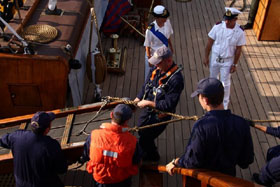 nave scuola amerigo vespucci lavori vita a bordo